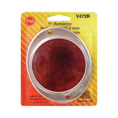 Peterson REFLECTR 3""RND ARMOR RED V472R
